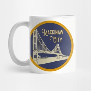 Mackinaw City Vintage Decal Mug